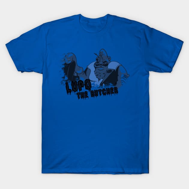 Lupo the Butcher (blue) T-Shirt by Fjordly